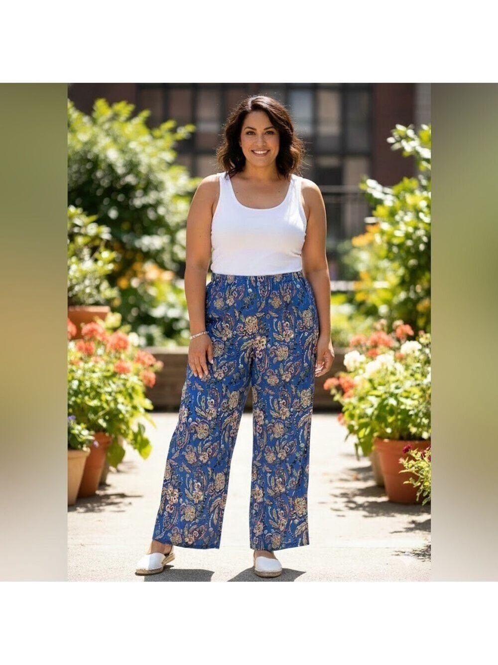 NWT The Wendy Williams Collection Wide Leg Pants 3X - Picture 3 of 3